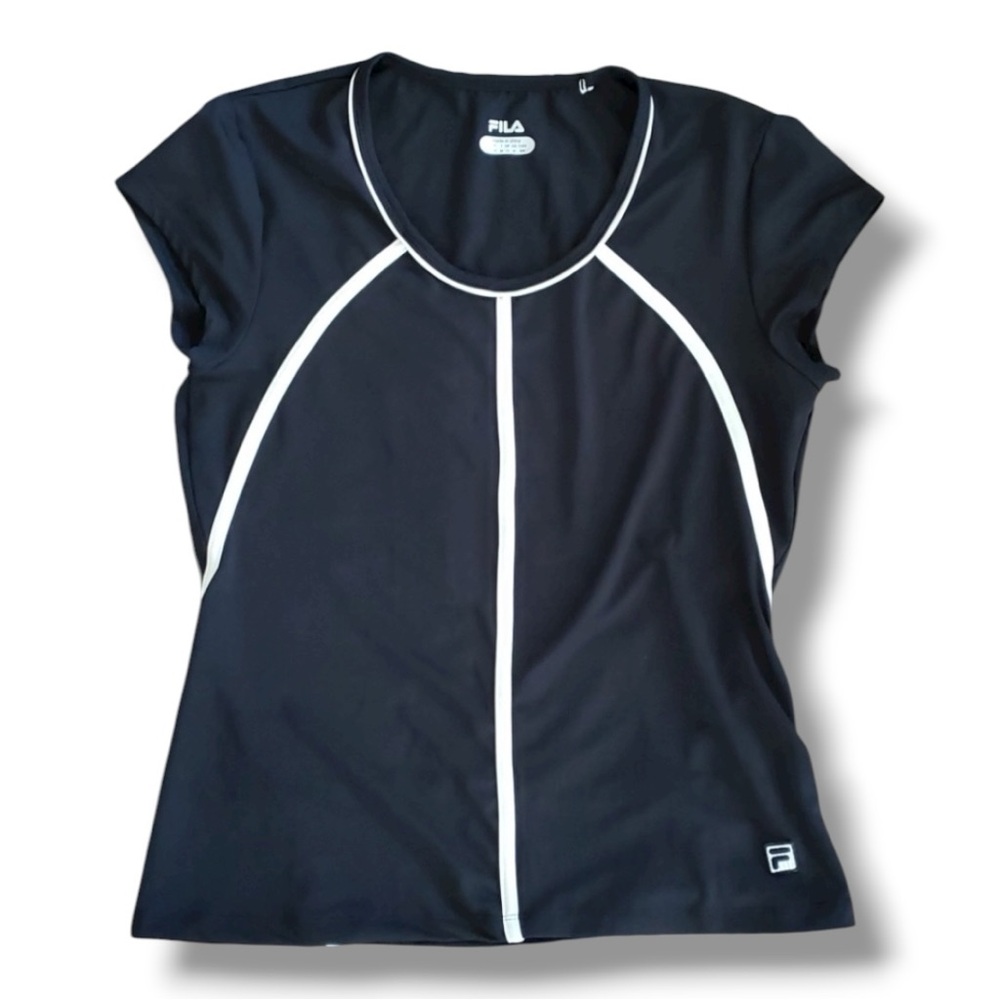 Fila Size Medium Black Tennis Athletic Top
